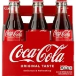 Coca-Cola Classic Cola Soda Pop, 8 fl oz Glass Bottles, 6 Pack - Image 2