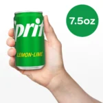 Sprite Lemon Lime Mini Soda Pop Soft Drink, 7.5 fl oz, 10 Pack Cans - Image 3