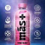 Mas+ by Messi Hydration Sports Drink Miami Punch, 16.9 fl oz Bottle - Image 2
