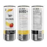 CELSIUS Sparkling Strawberry Lemonade, Functional Essential Energy Drink, 12 Fl Oz (Pack of 12) - Image 4